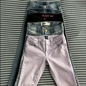 5pc Girl Jeans Size 7
